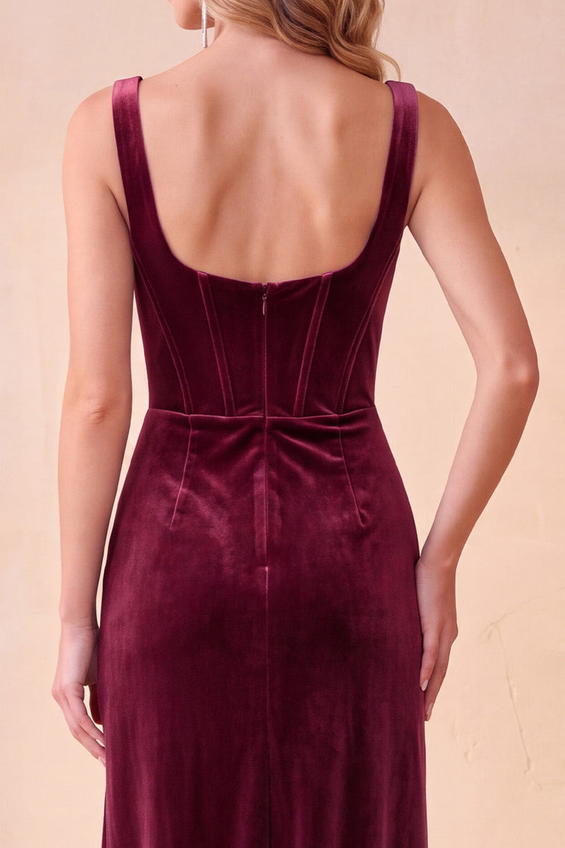 Load image into Gallery viewer, Olive Corset Bodycon Ruched Long Wedding Guest Dress with Pockets