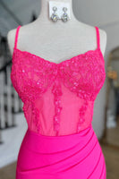 Load image into Gallery viewer, Glitter Black Spaghetti Straps Bodycon Corset Homecoming Dress with Sequins