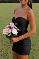 Load image into Gallery viewer, Lilac Bodycon Sweetheart Short Prom Dress with Keyhole