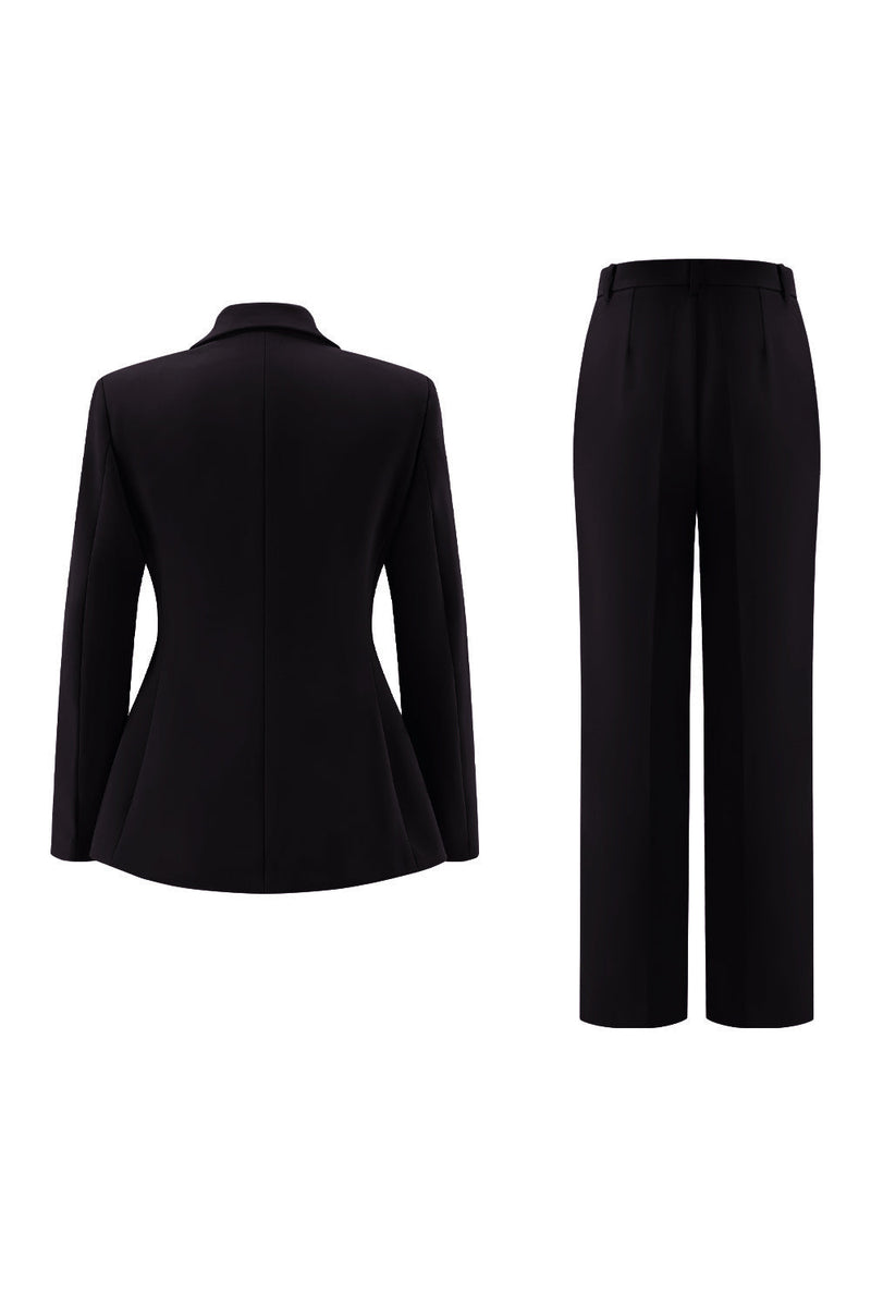 Load image into Gallery viewer, 2 Piece Fuchsia Peak Lapel Double Breasted Women Prom Suits
