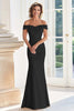 Load image into Gallery viewer, Elegant Champagne Mermaid Off The Shoulder Mother of the Bride Dress with Lace