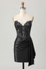 Load image into Gallery viewer, Sparkly Dark Green Sweetheart Short Corset Homecoming Dress