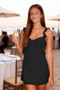Load image into Gallery viewer, Simple Yellow Bodycon Ruffled Short Prom Dress