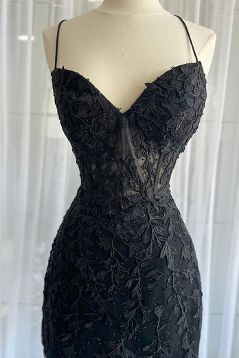 Pink Spaghetti Straps Bodycon Homecoming Dress with Appliques