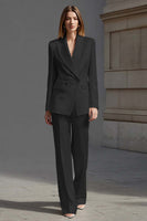 Load image into Gallery viewer, 2 Piece Ivory Double Breasted Peak Lapel Business Suits