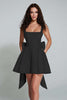 Load image into Gallery viewer, Ivory A Line Square Neck Short Homecoming Dress with Bow