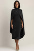 Load image into Gallery viewer, Royal Blue Sheath High Neck Long Formal Dress with Shawl