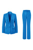 Load image into Gallery viewer, 2 Piece Dark Fuchsia Satin Notched Lapel Women Prom Suits