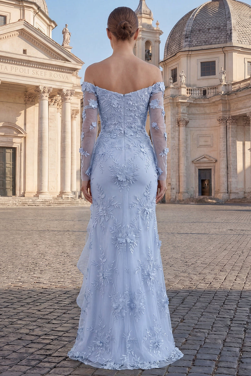 Load image into Gallery viewer, Floral Yellow Strapless Sheath Long Prom Dress with Ruffles