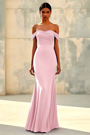 Elegant Purple Off the Shoulder Sweetheart Long Formal Dress