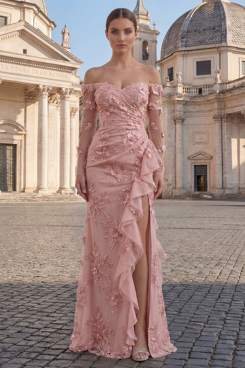 Load image into Gallery viewer, Floral Yellow Strapless Sheath Long Prom Dress with Ruffles