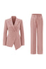 Load image into Gallery viewer, 2 Piece Fuchsia Peak Lapel Double Breasted Women Prom Suits
