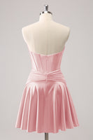 Load image into Gallery viewer, Fuchsia A-Line Sweetheart Corset Short Homecoming Dress