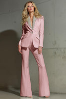 Load image into Gallery viewer, Sparkly White 2 Piece Shawl Lapel Prom Suits with Sequins