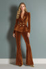Load image into Gallery viewer, Royal Blue Velvet 2 Piece Peak Lapel Women Prom Suits with Sleeves