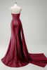 Load image into Gallery viewer, Sparkly Dark Green Sequined Corset Long Satin Prom Dress