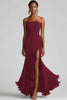 Load image into Gallery viewer, Royal Blue Strapless Sheath Long Chiffon Formal Dress with Slit