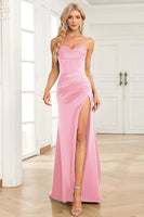 Load image into Gallery viewer, Royal Blue Spaghetti Straps Mermaid Prom Dress