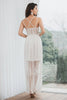 Load image into Gallery viewer, Spaghetti Straps Lace Little White Dress