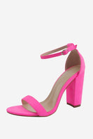 Load image into Gallery viewer, Chunky One Strap High Heel Sandals