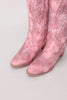 Load image into Gallery viewer, Dusty Rose Embroidered Mid-Calf Boho Cowgirl Boots