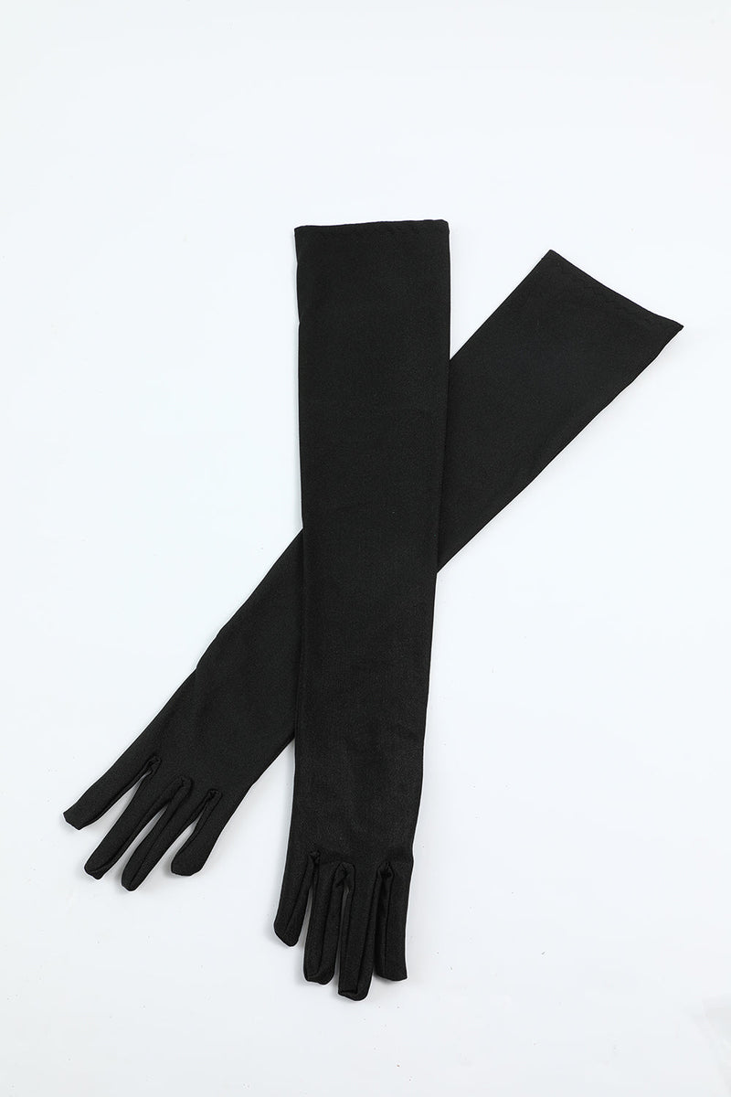 Load image into Gallery viewer, Five Pieces Black Golden 1920s Accessories Set