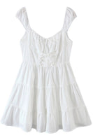 Load image into Gallery viewer, White Sleeveless Graduation Dress