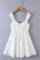 Load image into Gallery viewer, White Sleeveless Graduation Dress