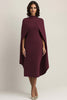 Load image into Gallery viewer, Royal Blue Sheath High Neck Long Formal Dress with Shawl