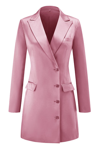 Champagne Single Breasted Peak Lapel Long Sleeves Prom Blazer