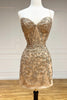 Load image into Gallery viewer, Pink Spaghetti Straps Bodycon Homecoming Dress with Appliques