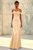 Load image into Gallery viewer, Elegant Purple Off the Shoulder Sweetheart Long Formal Dress