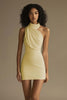 Load image into Gallery viewer, Queendancer Women Bodycon Sleeveless Little White Dress Ruched Halter Mini Graduation Dress