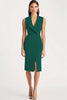 Load image into Gallery viewer, Dusty Rose Shawl Lapel Satin Bodycon Midi Work Blazer Dress