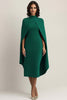 Load image into Gallery viewer, Royal Blue Sheath High Neck Long Formal Dress with Shawl