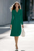 Load image into Gallery viewer, Ivory A Line Single Breasted Midi Blazer Dress with Sleeves