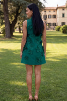 Load image into Gallery viewer, Lilac High Neck A Line Short Floral Homecoming Dress