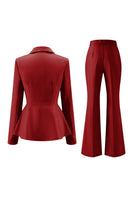 Load image into Gallery viewer, 2 Piece Grey Green One Button Notched Lapel Women Prom Suits