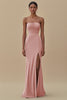 Load image into Gallery viewer, Elegant Black Sheath Chiffon Long Formal Dress with Slit