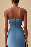 Load image into Gallery viewer, Elegant Black Sheath Chiffon Long Formal Dress with Slit