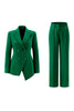 Load image into Gallery viewer, 2 Piece Fuchsia Peak Lapel Double Breasted Women Prom Suits