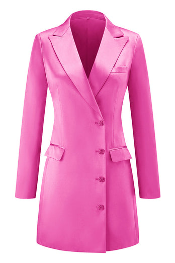 Champagne Single Breasted Peak Lapel Long Sleeves Prom Blazer