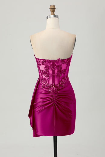 Sparkly Dark Green Sweetheart Short Corset Homecoming Dress