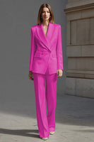 Load image into Gallery viewer, 2 Piece Ivory Double Breasted Peak Lapel Business Suits