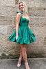 Load image into Gallery viewer, A-Line Pink Ruched Corset Short Homecoming Dress