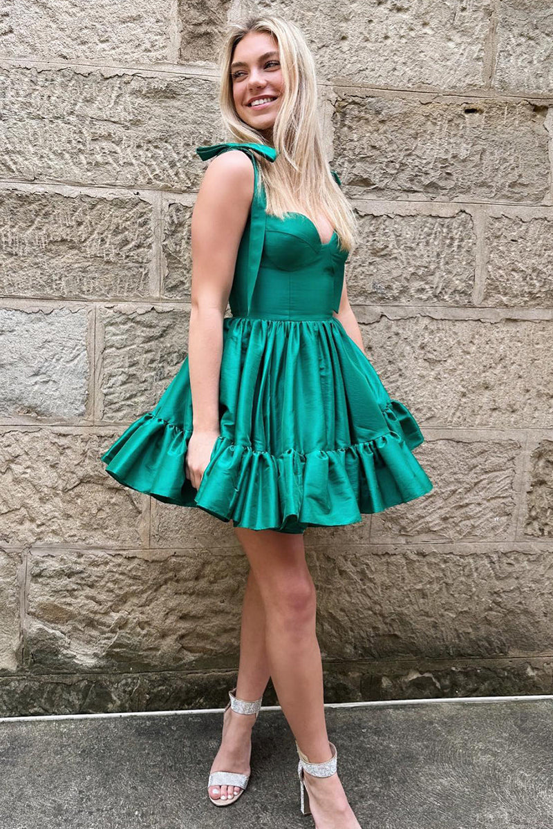 Load image into Gallery viewer, A-Line Pink Ruched Corset Short Homecoming Dress