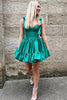 Load image into Gallery viewer, A-Line Pink Ruched Corset Short Homecoming Dress