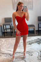 Load image into Gallery viewer, Pink Sweetheart Bodycon Corset Homecoming Dress with Appliques