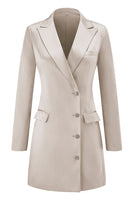 Load image into Gallery viewer, Champagne Single Breasted Peak Lapel Long Sleeves Prom Blazer