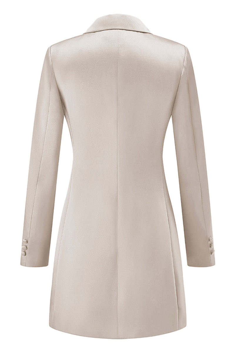 Load image into Gallery viewer, Champagne Single Breasted Peak Lapel Long Sleeves Prom Blazer